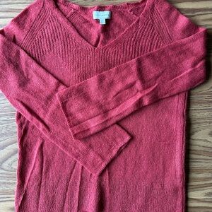 Lucky Brand rust color V-Neck Sweater